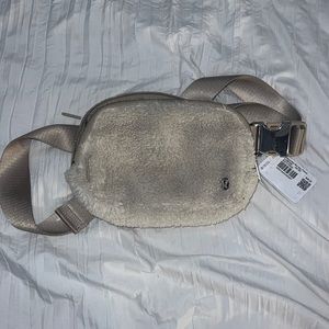 Lululemon belt bag with fur